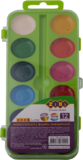 Акварельні фарби ZiBi Kids Line, салатова упаковка, 12 кольорів (ZB.6544-12) - Pampik