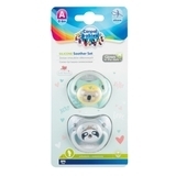 Силиконовая анатомическая пустышка Canpol Babies Exotic Animals, серый, 0-6 мес., 2 шт. (23/920_grey) - Pampik