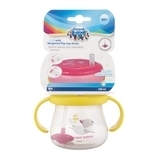 Чашка із силіконовою трубочкою і обтяжувачем Canpol Babies Котик, 250 мл, рожевий (56/520) - Pampik - 3