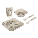 Набір посуду Canpol Babies Лемур, 5 елементів, сірий (9/214) - Pampik