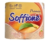 Тришаровий туалетний папір Soffione Premio Delicate Peach, 4 рулони