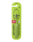 Інноваційна антибактеріальна зубна щітка Splat Junior для дітей від 4 років, м'яка, зелений - Pampik - 3