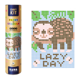 Картина за номерами стікерами в тубусі Умняшка Лінивий (1821) - Pampik