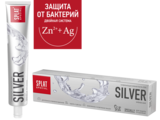 Антибактериальная освежающая зубная паста для бережного осветления эмали Splat Special Silver Серебро, 75 мл - Pampik