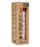 Термоc Yes Fancy, 420 мл, білий з червоним (707289) - Pampik - 5