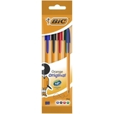 Шариковая ручка BIC Orange Original Fine, 4 шт. (8308541) - Pampik