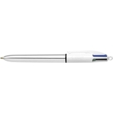 Шариковая ручка BIC 4 Colours Shine Silver автоматическая, 4 в 1, 1 шт. (919380) - Pampik - 2