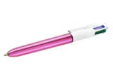 Шариковая ручка BIC 4 Colours Shine Pink автоматическая, 4 в 1, 1 шт. (951352) - Pampik