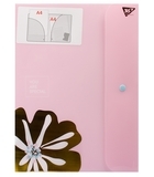 Папка-органайзер Yes Allegro, А4, на кнопці, рожевий (491741) - Pampik