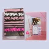 Папка-органайзер Yes Rose Gold, А4, на гумці, рожевий (491749) - Pampik - 2