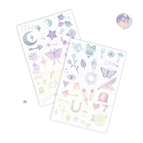 Набор наклеек на тело с радужным переливом Djeco Талисманы (DJ09596) - Pampik - 2