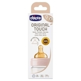 Пляшечка для годування Chicco Original Touch, з латексною соскою, 150 мл, рожевий (27610.10) - Pampik - 3