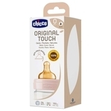Пляшечка для годування Chicco Original Touch, з латексною соскою, 150 мл, рожевий (27610.10) - Pampik - 5