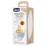 Пляшечка для годування Chicco Original Touch, з латексною соскою, 150 мл, блакитний (27610.20) - Pampik - 3
