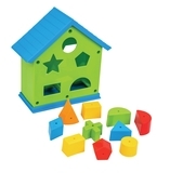 Игрушка-сортер Tigres Friends on the move Домик развивающий, зеленый (39351) - Pampik