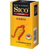 Презервативи латексні Sico Ribbed, ребристі, 12 шт. - Pampik - 2