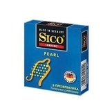 Презервативи латексні Sico Pearl, точкові, 3 шт. - Pampik