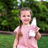 Термопляшка Chicco Drinky, рожевий, 350 мл (10081.00.40) - Pampik - 2