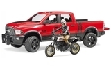 Игровой набор Bruder Внедорожник с мотоциклистом Dodge RAM 2500 (02502) - Pampik - 2