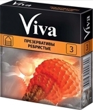 Презервативи латексні Viva Ребристі, 3 шт. - Pampik