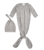 Подарунковий набір (спальник + шапочка) Aden + Anais Heather grey, сірий (AGHN20002) - Pampik