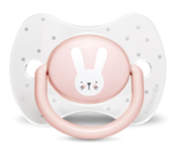 Пустушка симетрична Suavinex Hygge Затишні історії Зайчика, 0-6 міс., рожевий (306594) - Pampik