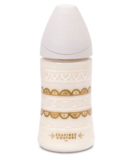 Пляшка для годування Suavinex Couture, 270 мл, сірий (304159) - Pampik