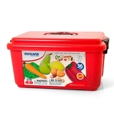 Великий ігровий набір овочів і фруктів Miniland, в контейнері, 35 шт. (30811) - Pampik