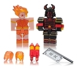Ігрова колекційна фігурка Fortnite Jazwares Roblox Game Packs Heroes of Robloxia: Ember & Midnight Shogun W4, 2 шт. (ROG0121) - Pampik