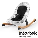 Шезлонг-гойдалка Kinderkraft Finio Black/White KKBFINOBLK0000, чорний з білим (00-00158786) - Pampik - 14
