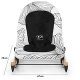 Шезлонг-гойдалка Kinderkraft Finio Black/White KKBFINOBLK0000, чорний з білим (00-00158786) - Pampik - 11