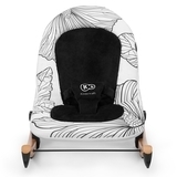 Шезлонг-гойдалка Kinderkraft Finio Black/White KKBFINOBLK0000, чорний з білим (00-00158786) - Pampik - 10