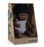 Кукла-пупс анатомическая Miniland, девочка-афроамериканка, 38 см (31154) - Pampik - 2