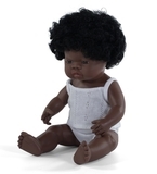 Кукла-пупс анатомическая Miniland, девочка-афроамериканка, 38 см (31154) - Pampik