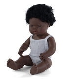Кукла-пупс анатомическая Miniland, мальчик-афроамериканец, 38 см (31153) - Pampik