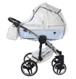 Універсальний візок 2 в 1 Junama Candy 02, білий з блакитним (J-Cy-02) - Pampik - 4