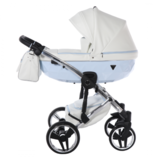 Універсальний візок 2 в 1 Junama Candy 02, білий з блакитним (J-Cy-02) - Pampik - 5