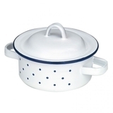 Игрушечная кастрюлька NIC Эмаль, белый, 12 см (NIC530204) - Pampik