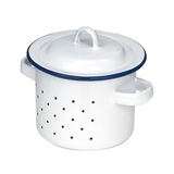 Высокая игрушечная кастрюлька NIC Эмаль, белый, 10 см (NIC530232) - Pampik