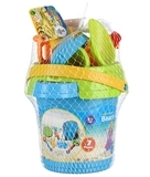 Набор для игры с песком Same Toy Ведерко голубое, 6 предметов (969Ut-1) - Pampik - 5