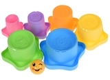 Набір для гри з піском Same Toy Stacking cups, 7 предметів (618-10Ut) - Pampik - 3