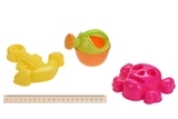 Набор для игры с песком Same Toy Ведерко красное, 6 предметов (909Ut-1) - Pampik - 3