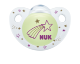 Ортодонтическая силиконовая пустышка Nuk Trendline Day&Night, 6-18 мес., голубой, 2 шт. (10176247) - Pampik - 2