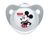 Ортодонтическая силиконовая пустышка Nuk Trendline Disney Mickey, 6-18 мес., серый и белый, 2 шт. (10176213) - Pampik - 3