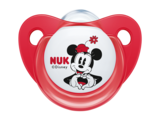 Ортодонтическая силиконовая пустышка Nuk Trendline Disney Mickey, 0-6 мес., красный и белый, 2 шт. (10175209) - Pampik - 3