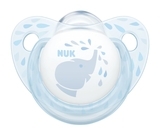 Ортодонтическая силиконовая пустышка для сна Nuk Baby Blue, 0-6 мес., голубой, 2 шт. (10175176) - Pampik - 2