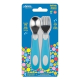 Дитяча ложка і виделка Dr. Brown's, блакитний (TF014-P3) - Pampik - 2