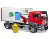 Сміттєвоз Bruder MAN TGS, 1:16, червоний з сірим (3761) - Pampik - 2