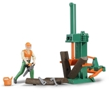 Фигурка рабочего леса Bruder с аксессуарами (62650) - Pampik