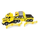 Вантажівка зі сміттєвозом Wader Magic Truck Technic, жовтий з сірим (936440) - Pampik - 2